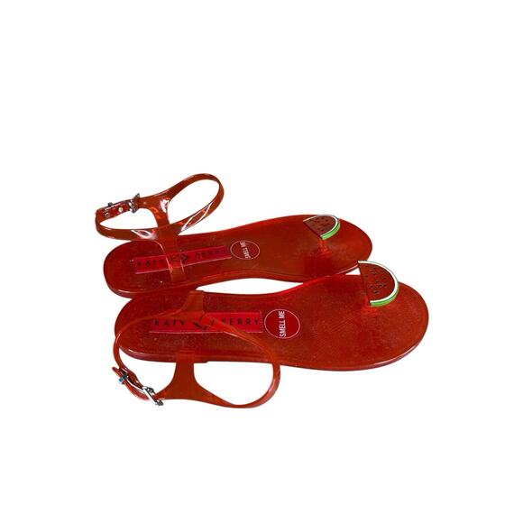 Katy Perry The Geli Watermelon Red Jelly Sandals Size 8 - Picture 4 of 5